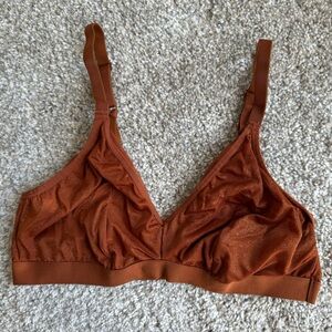 Women’s Auden Metallic Burnt Orange Triangle Bralette